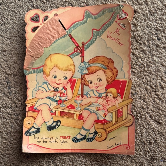 Other - Vintage Kids Valentine Card